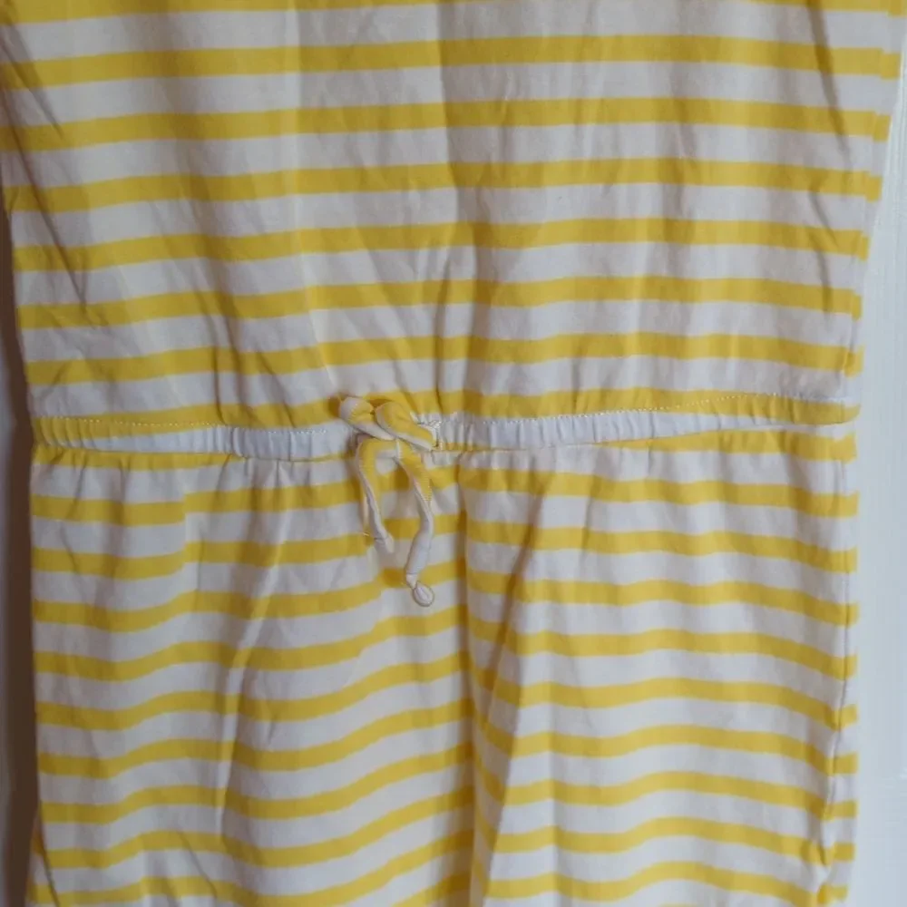 Gap kids striped yellow and white dress size L